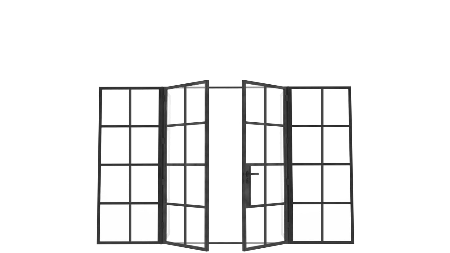 Model J. Double Doors between Sidelights ~ Decco Range