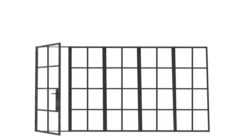 Model P. Single Doors w/ Right Sidelights ~ Decco Range
