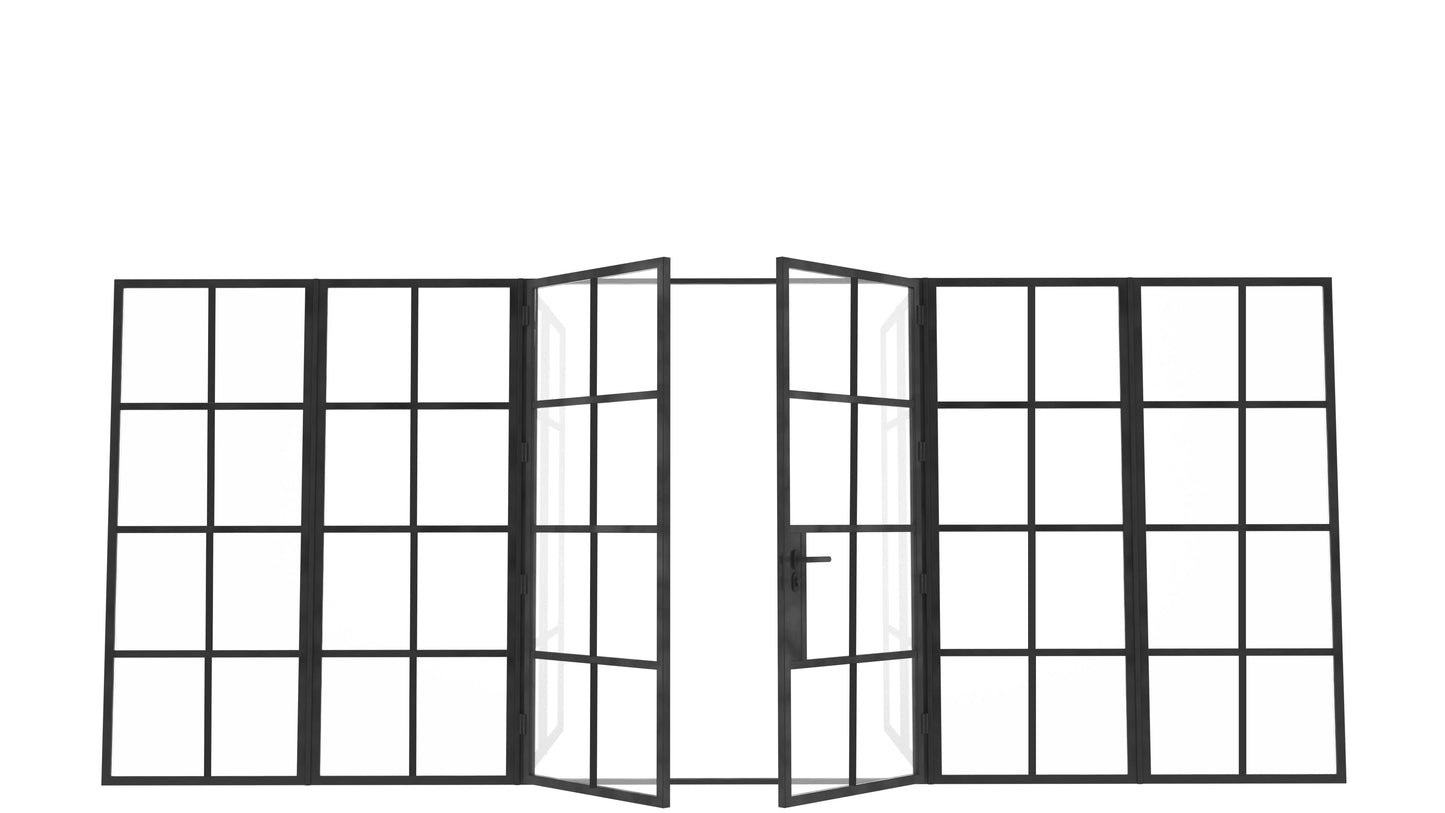 Model J. Double Doors between Sidelights ~ Decco Range