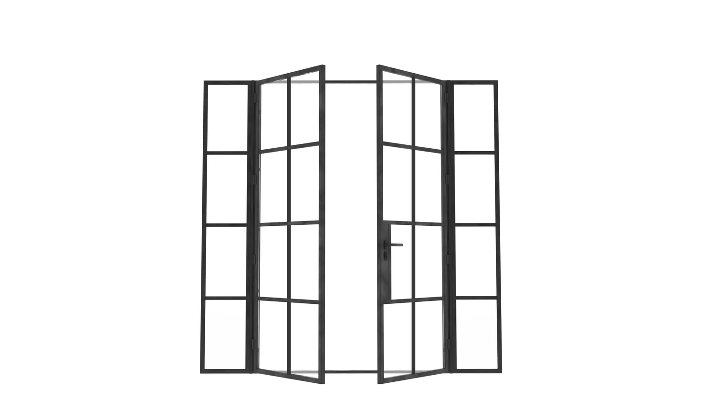 Model J. Double Doors between Sidelights ~ Decco Range