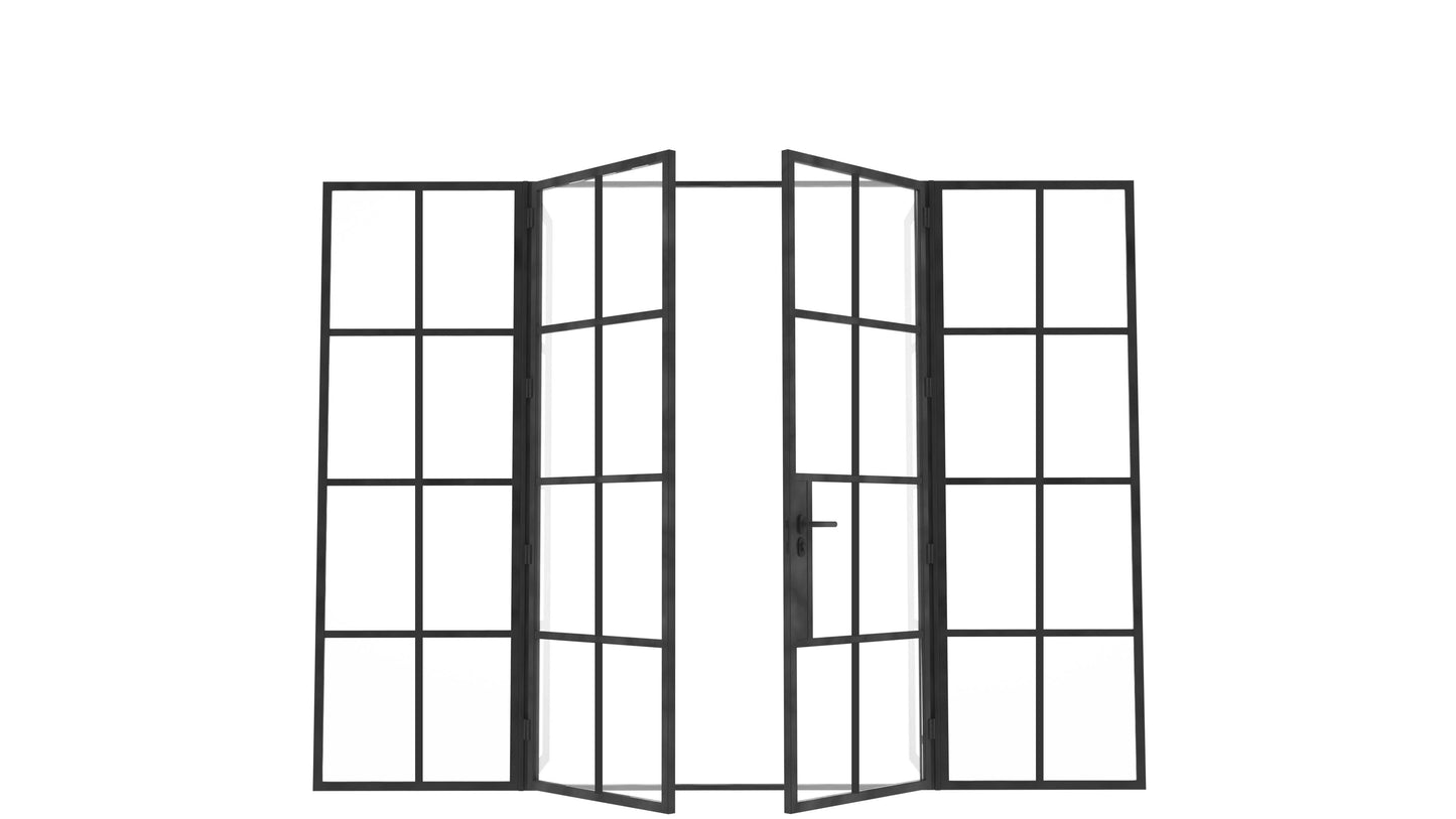 Model J. Double Doors between Sidelights ~ Decco Range