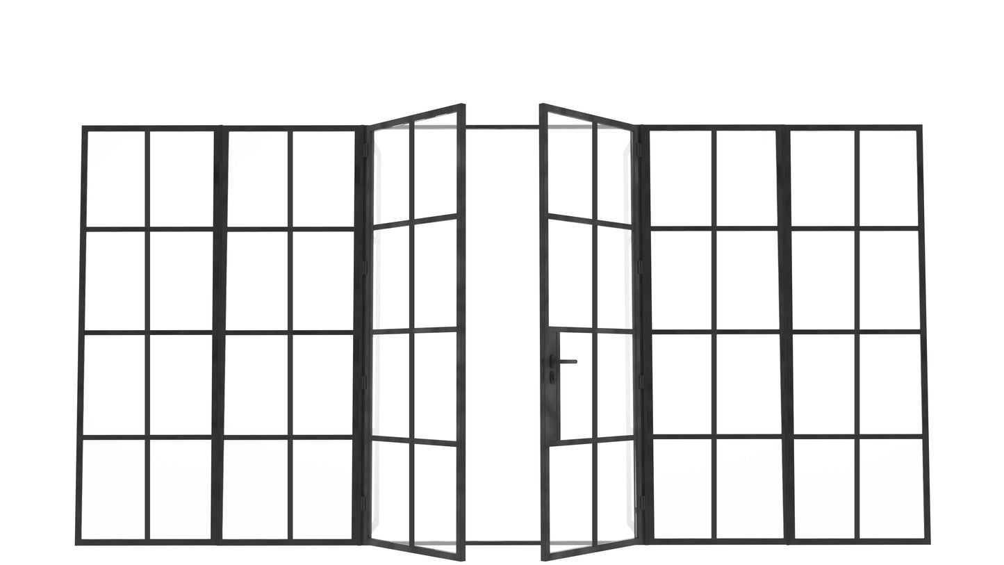 Model J. Double Doors between Sidelights ~ Decco Range