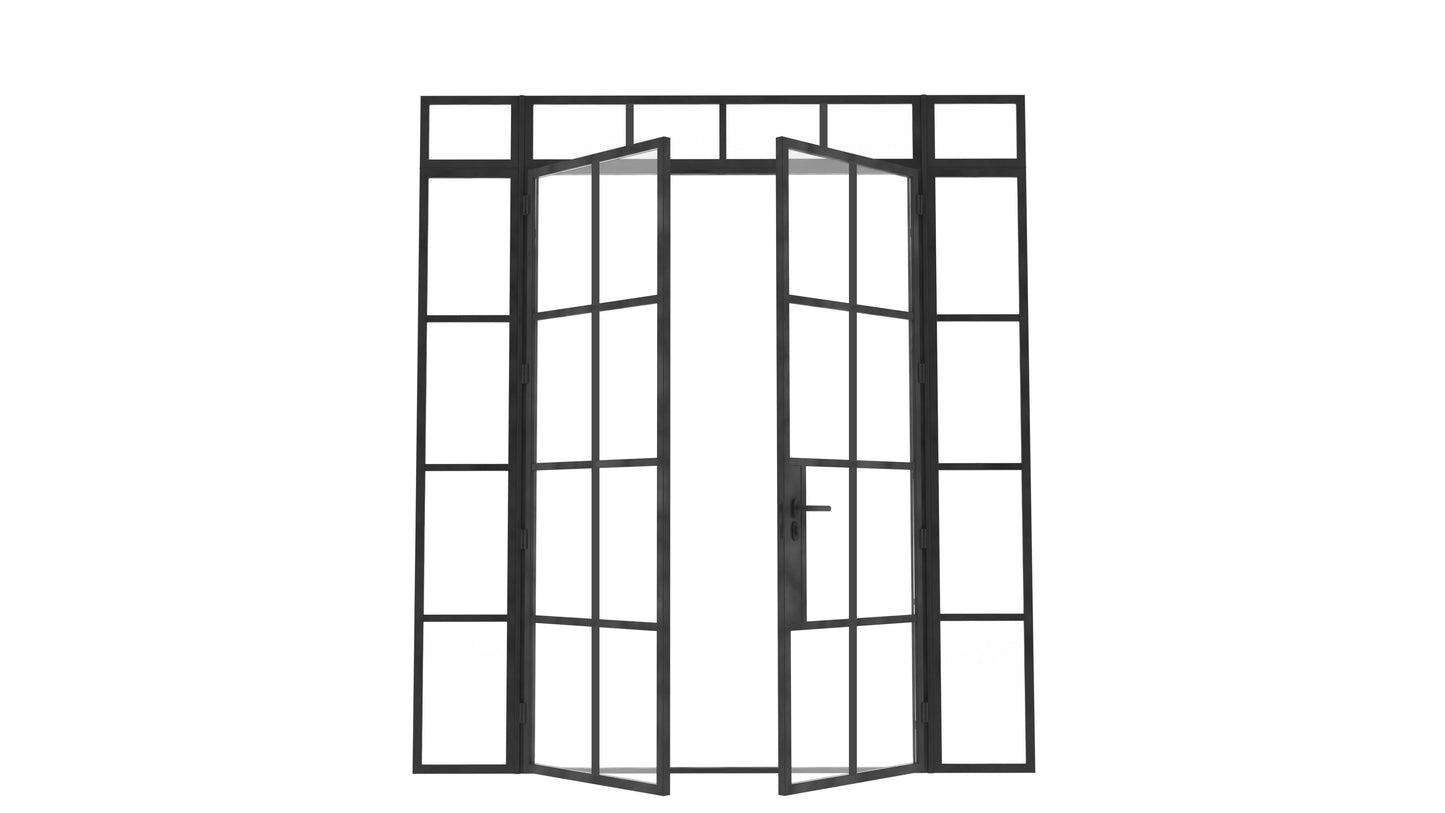 Model J. Double Doors between Sidelights ~ Decco Range