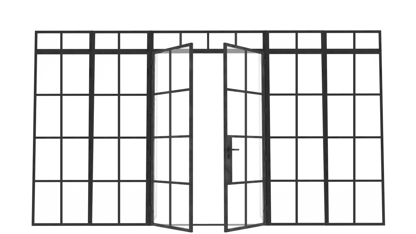 Model J. Double Doors between Sidelights ~ Decco Range