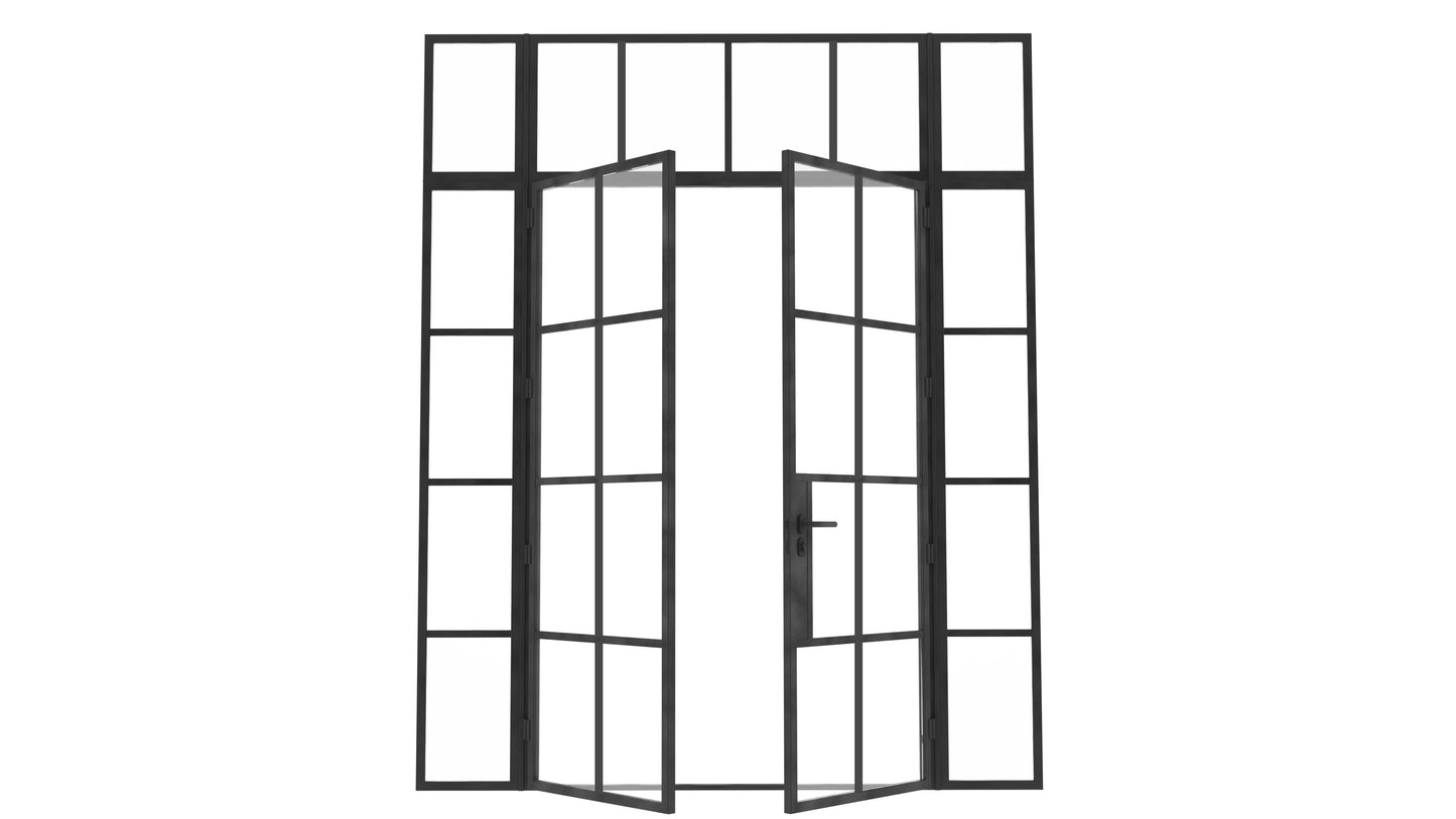 Model J. Double Doors between Sidelights ~ Decco Range