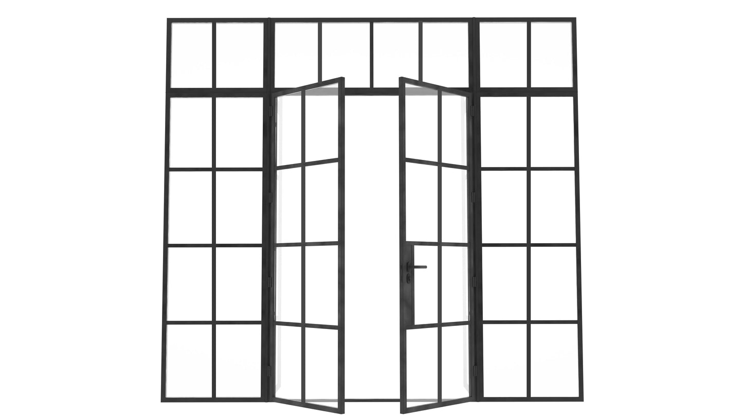 Model J. Double Doors between Sidelights ~ Decco Range