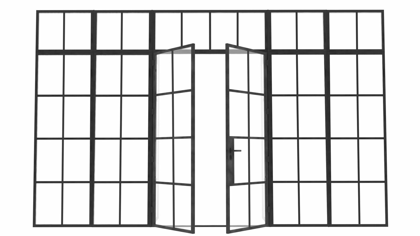 Model J. Double Doors between Sidelights ~ Decco Range