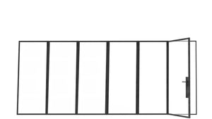Model W. Single Doors w/ Left Sidelights - Minimalist Range