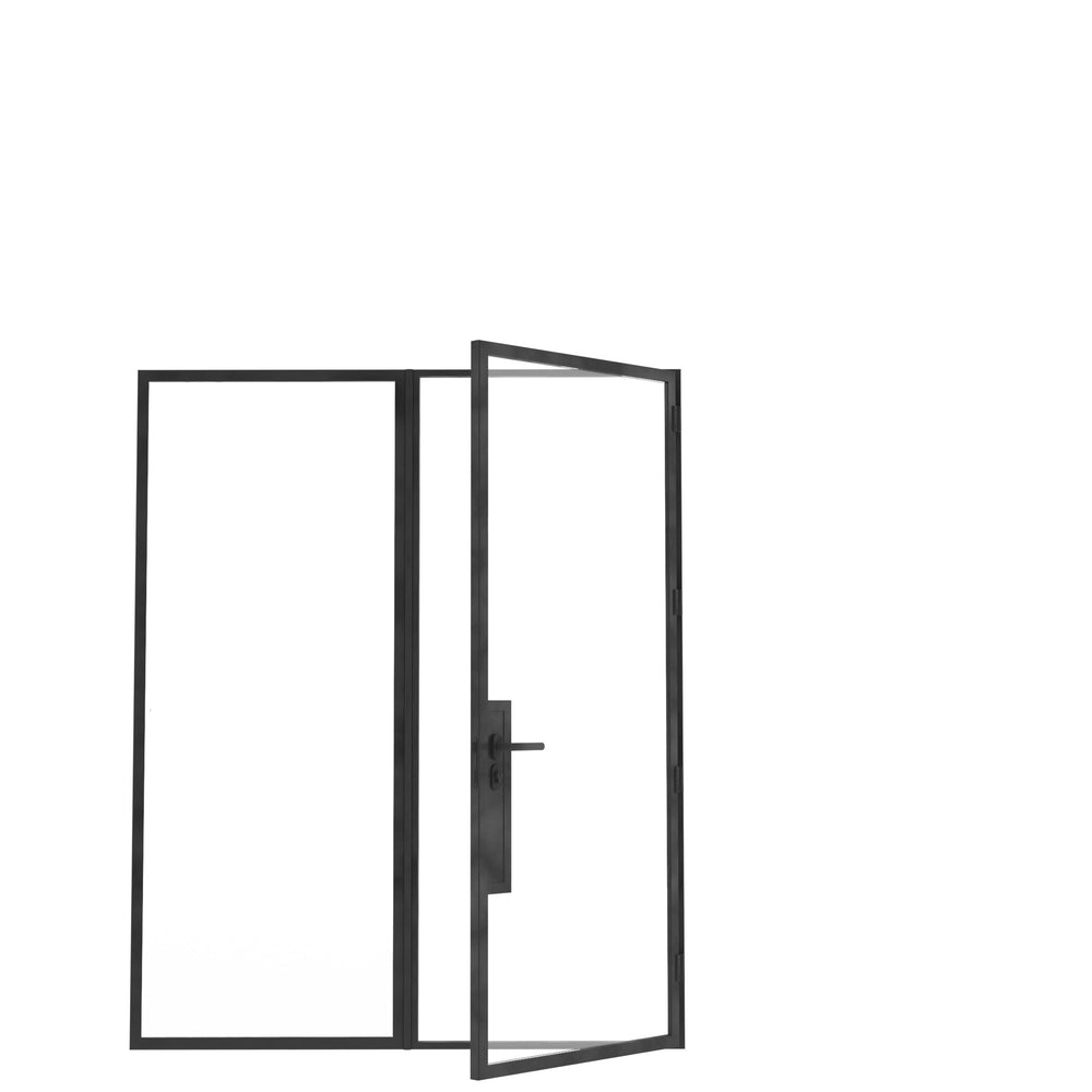 
                      
                        Model W. Single Doors w/ Left Sidelights - Minimalist Range
                      
                    