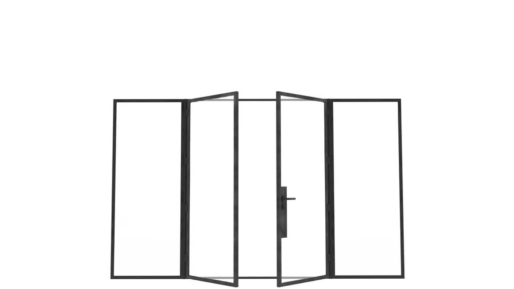 Model R. Double Doors between Sidelights - Minimalist Range