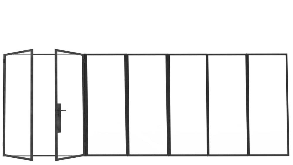 Model T. Double Doors w/ Right Sideligfhts - Minimalist Range