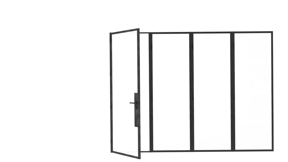 Model X. Single Doors w/ Right Sideligfhts - Minimalist Range
