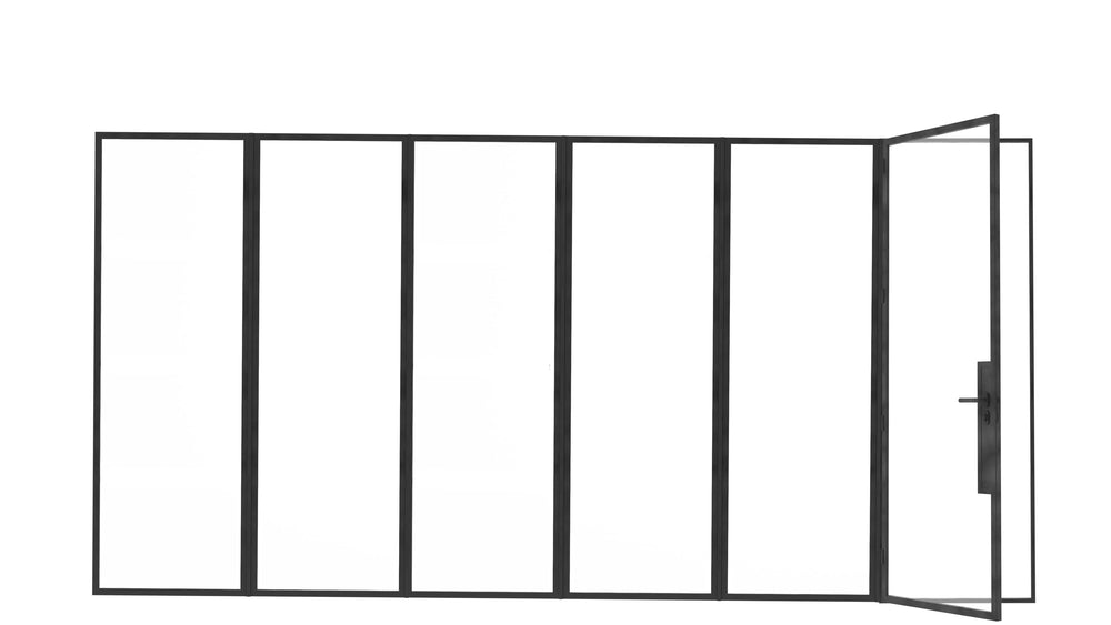 Model W. Single Doors w/ Left Sidelights - Minimalist Range