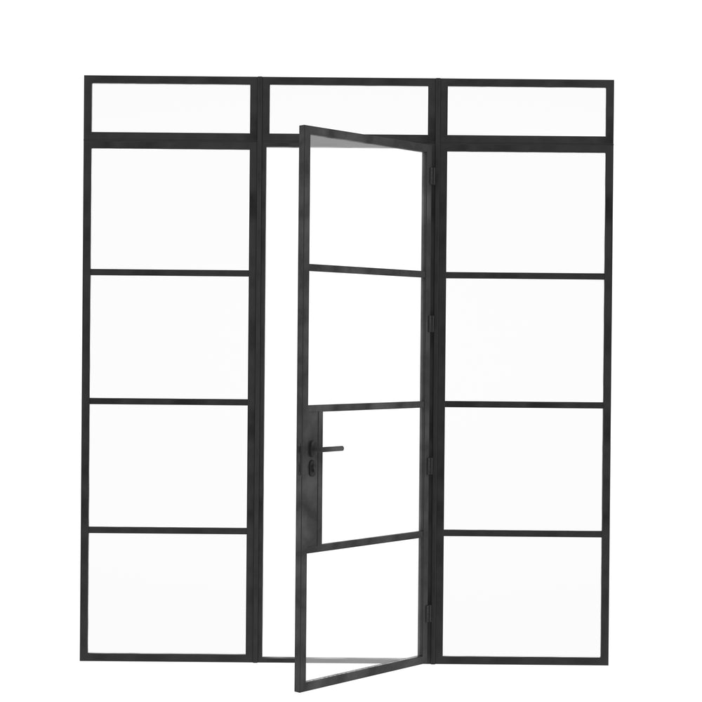 
                      
                        Model F. Single Doors between Sidelights
                      
                    