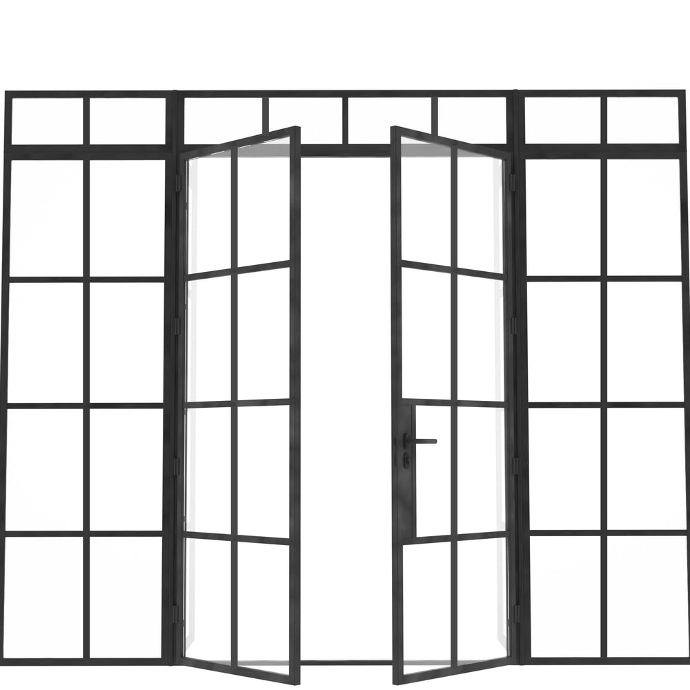 
                      
                        Model J. Double Doors between Sidelights ~ Decco Range
                      
                    