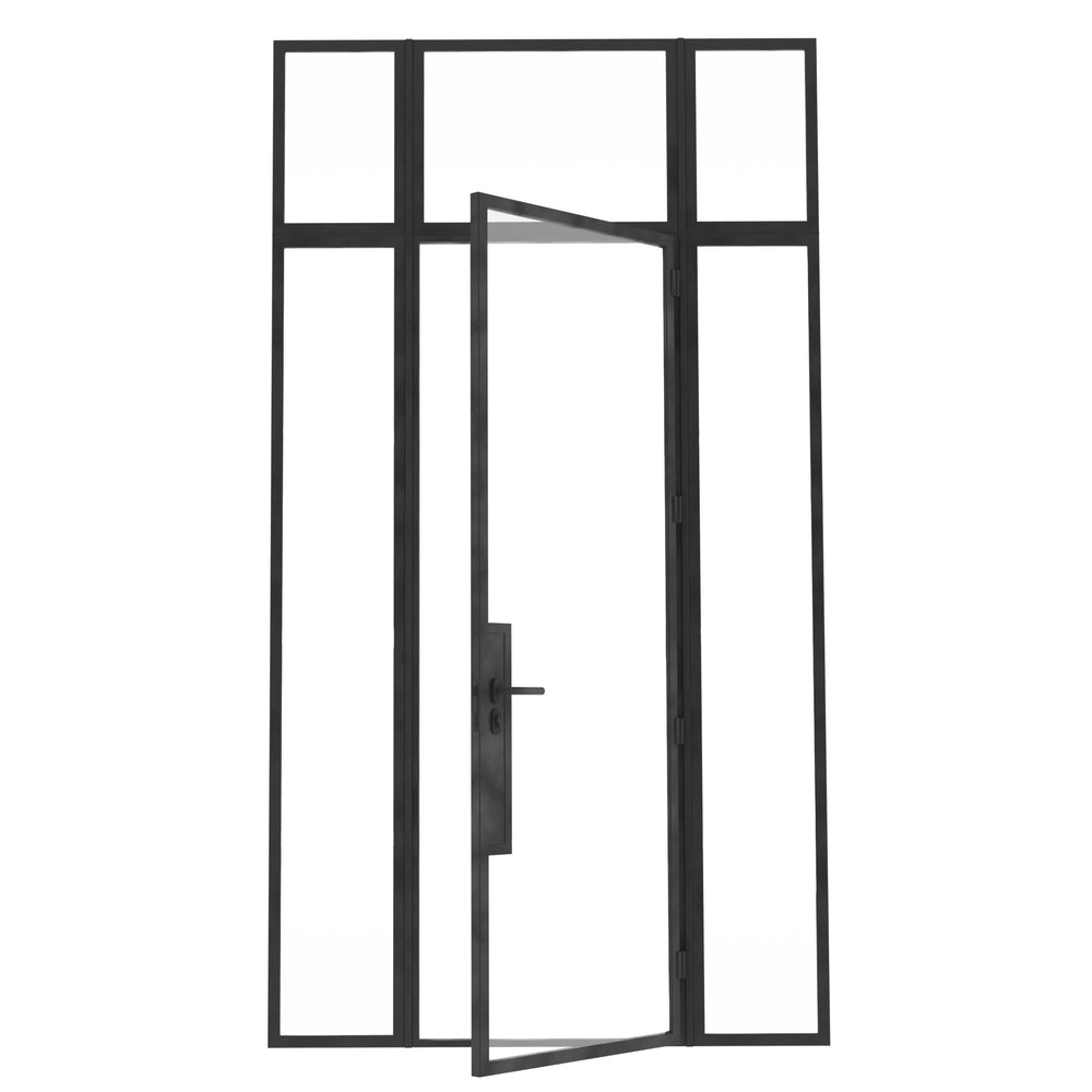 
                      
                        Model V. Single Doors between Sidelights - Minimalist Range
                      
                    