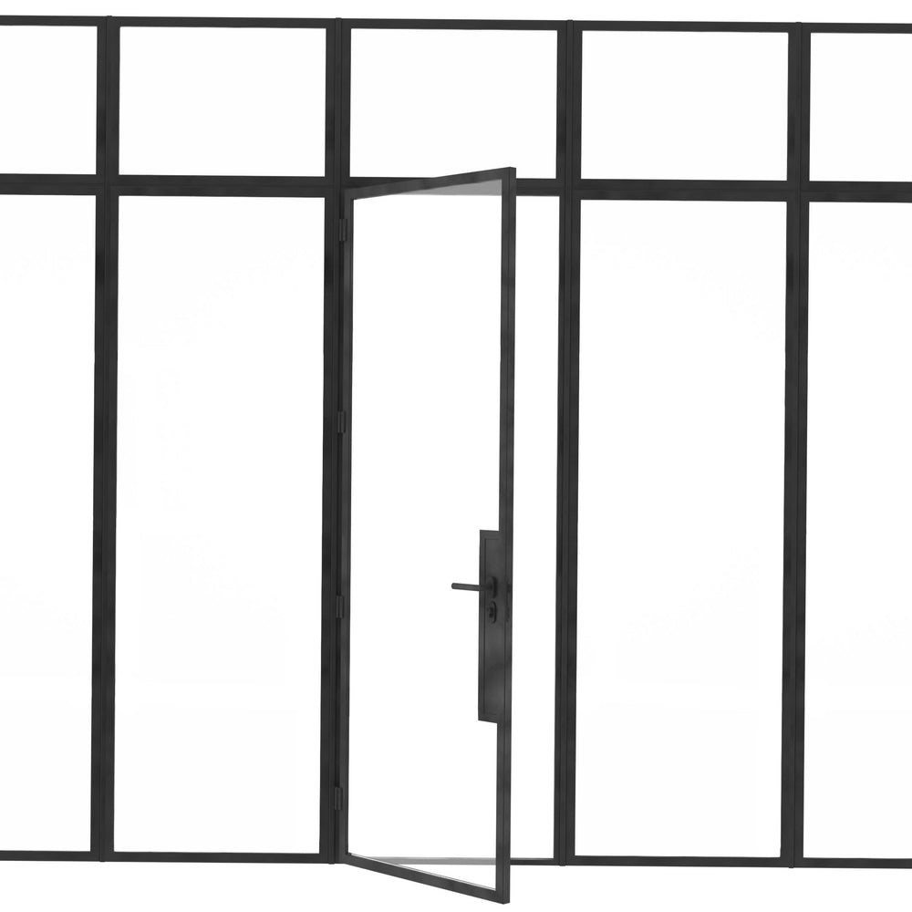 
                      
                        Model V. Single Doors between Sidelights - Minimalist Range
                      
                    